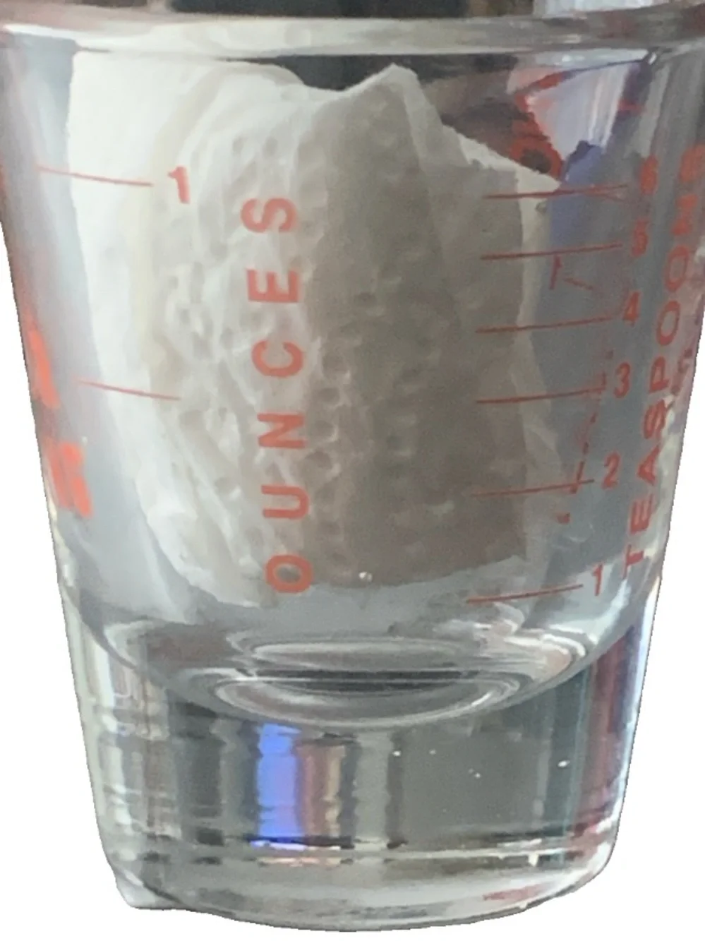 Vintage Anchor Hocking Measuring Shot Glass Shotglass Ounce Teaspoon Tablespoon